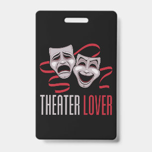 Komödie und Tragödie Theaterliebhaber Ausweis