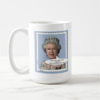 Komödien-Tasse der Königin-Elizabeth II