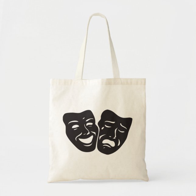 Komödien-Tragödie-Drama-Theater-Masken Tragetasche (Vorne)