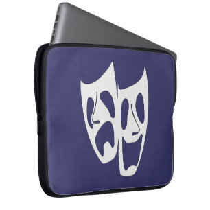Komödien-Tragödie-Theater-Liebhaber-Laptop-Hüls Laptopschutzhülle