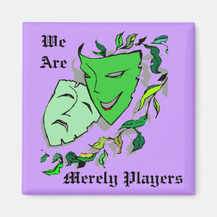 KOMÖDIEN-u. TRAGÖDIE-DRAMA-MASKEN-THEATER Magnet