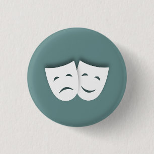 Komödien-und Tragödie-Masken Button