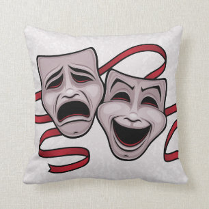Komödien-und Tragödie-Theater-Masken Kissen