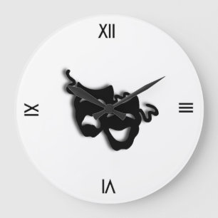Komödien-und Tragödie-Theater-Wanduhr Große Wanduhr