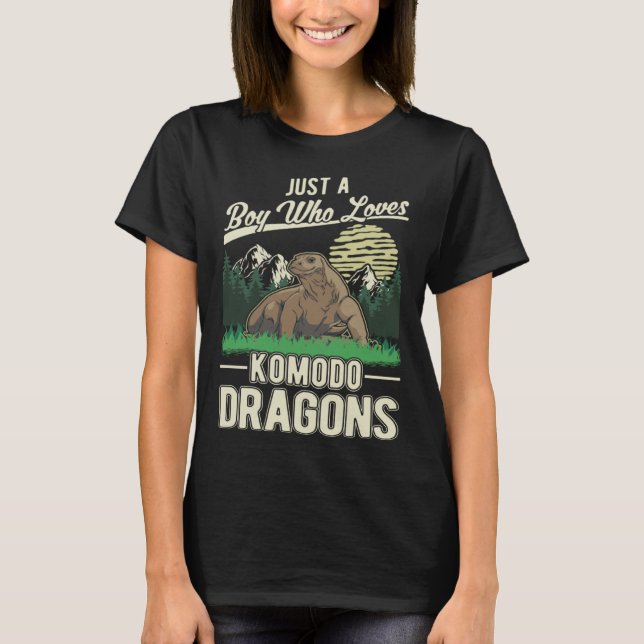 Komodo Dragon Boy Komodo Dragon Monitor Lizard T-Shirt (Vorderseite)