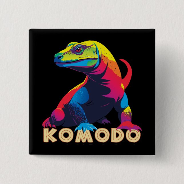 Komodo Dragon Button (Vorderseite)