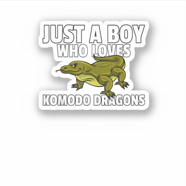 Komodo Dragon für Komodo Dragon Kinder Aufkleber (Vorderseite)