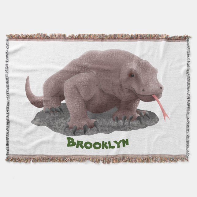 Komodo Dragon Illustration Decke (Vorderseite)