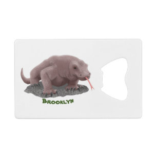 Komodo Dragon Illustration Geldbeutel Flaschenöffner