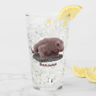 Komodo Dragon Illustration Glas