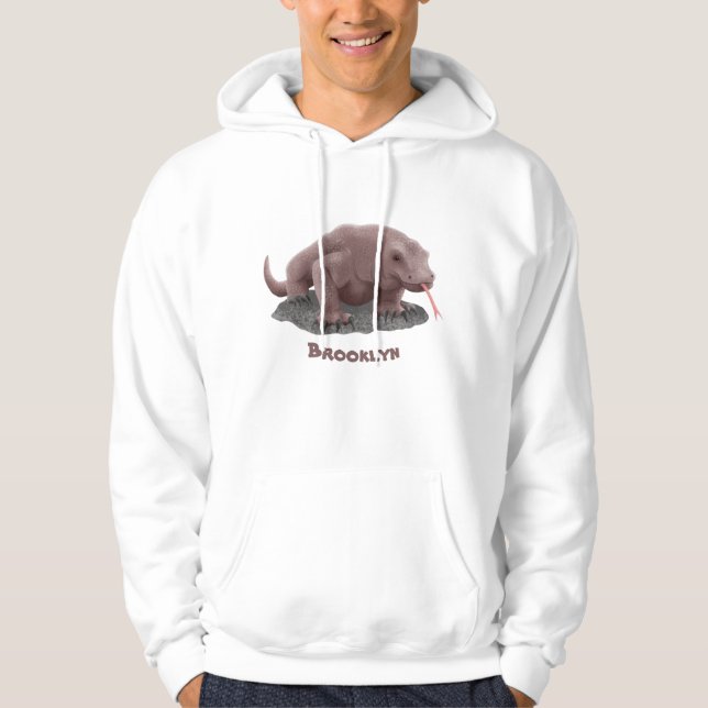 Komodo Dragon Illustration Hoodie (Vorderseite)