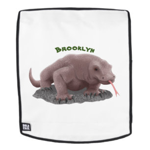 Komodo Dragon Illustration Rucksack