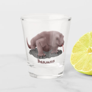 Komodo Dragon Illustration Schnapsglas