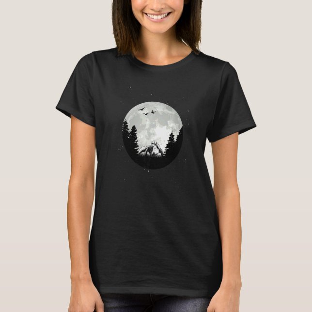 Komodo Dragon Monitor Lizard Moon T-Shirt (Vorderseite)