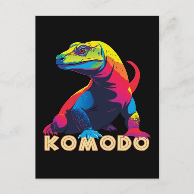 Komodo Dragon Postkarte (Vorderseite)