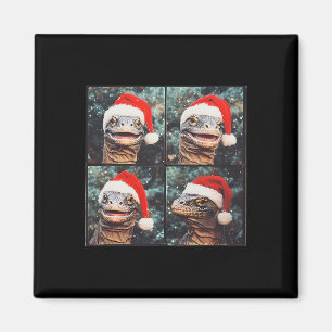 Komodo Dragon Weihnachten Magnet