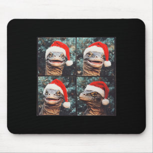 Komodo Dragon Weihnachten Mousepad