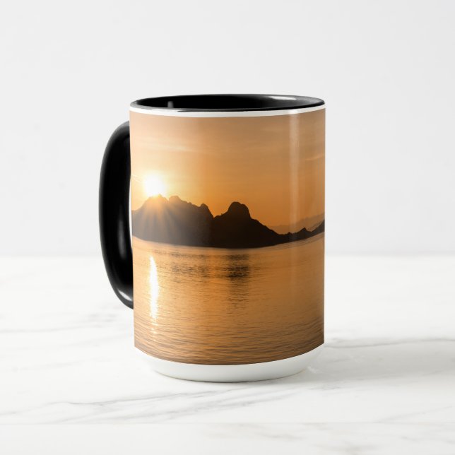 Komodo-Insel bei Sonnenuntergang Tasse (Vorderseite Links)