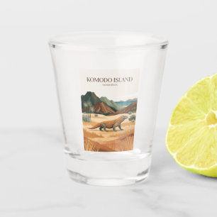Komodo-Insel Indonesien Schnapsglas