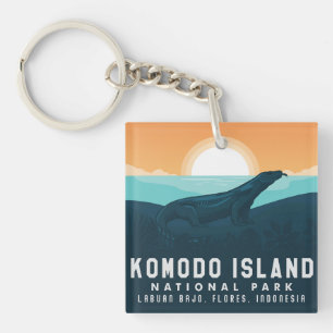 Komodo Island Nationalpark Indonesien Schlüsselanhänger