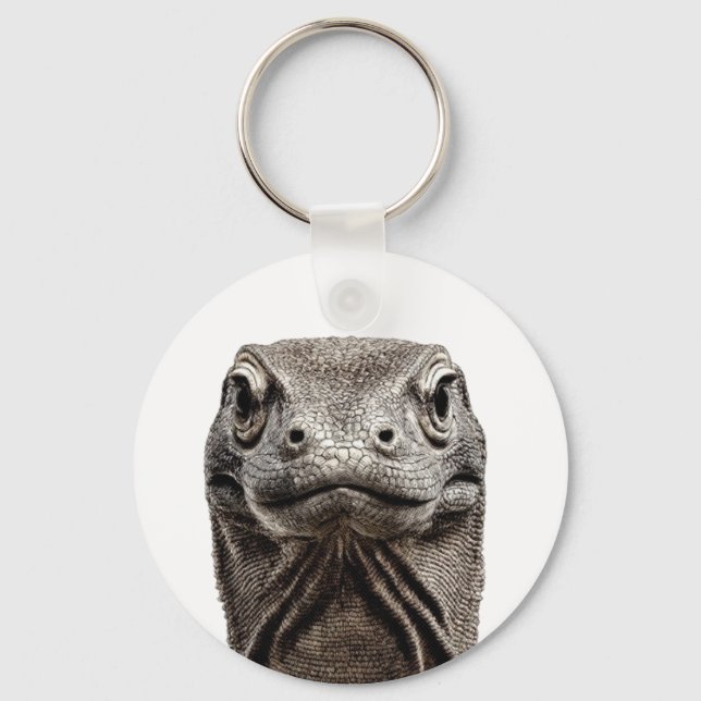 Komodo-Kopf Schlüsselanhänger (Vorderseite)