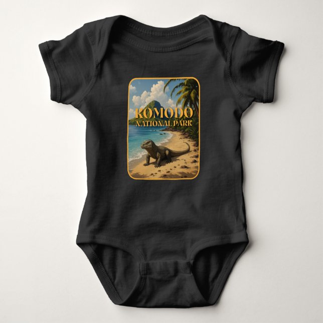 Komodo Nationalpark Indonesien Baby Strampler (Vorderseite)