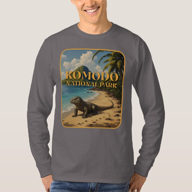 Komodo Nationalpark Indonesien T-Shirt (Vorderseite)