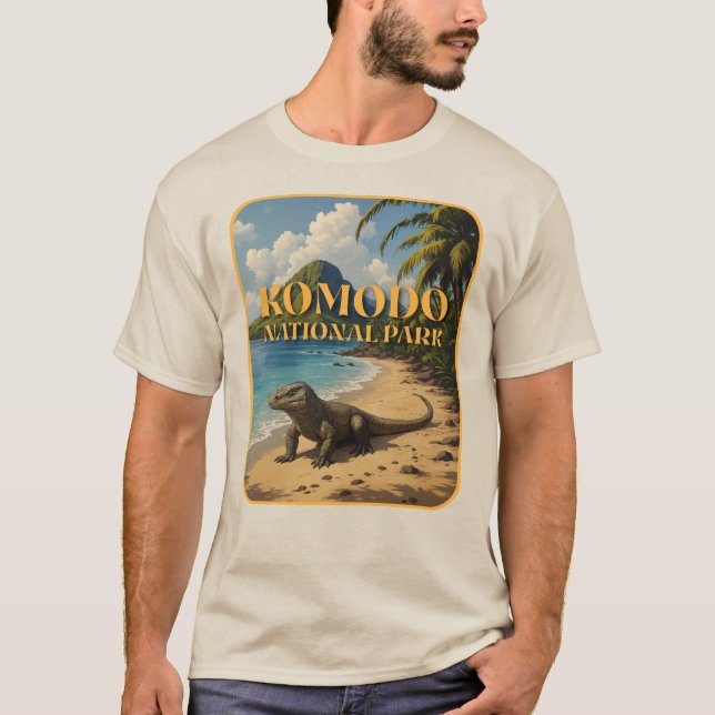 Komodo Nationalpark Indonesien T-Shirt (Vorderseite)