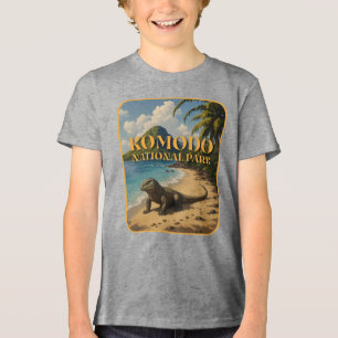 Komodo Nationalpark Indonesien Tri-Blend Shirt