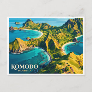 Komodo-Nationalpark Labuan Bajo Indonesien Postkarte