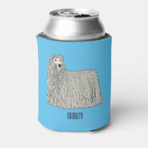 Komondor dog cartoon illustration dosenkühler
