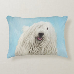 Komondor-Malerei - Niedliche Original-Hunde-Kunst Dekokissen