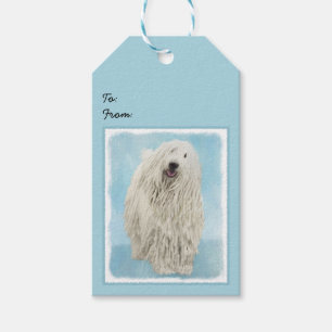 Komondor-Malerei - Niedliche Original-Hunde-Kunst Geschenkanhänger