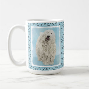 Komondor-Malerei - Niedliche Original-Hunde-Kunst Kaffeetasse