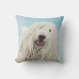 Komondor-Malerei - Niedliche Original-Hunde-Kunst Kissen