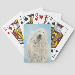 Komondor-Malerei - Niedliche Original-Hunde-Kunst Spielkarten