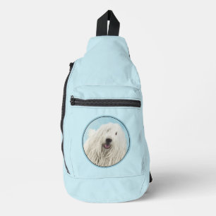 Komondor Malerei Ungarischer Niedlicher Hundekunst Crossbody Bag