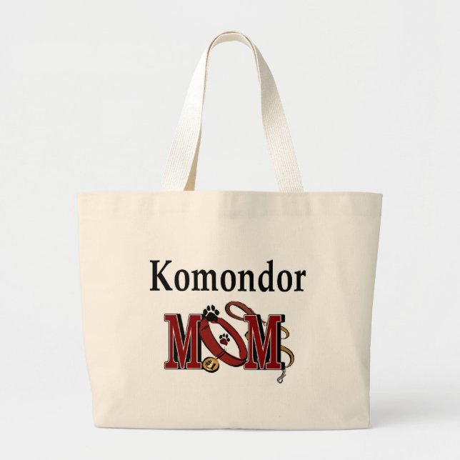 Komondor Mom Tote Bag Jumbo Stoffbeutel (Vorne)