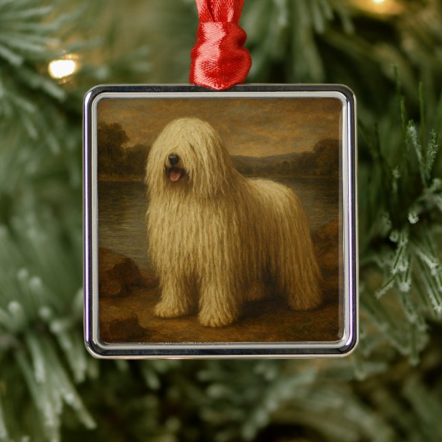 Komondor Ornament Aus Metall (Baum)