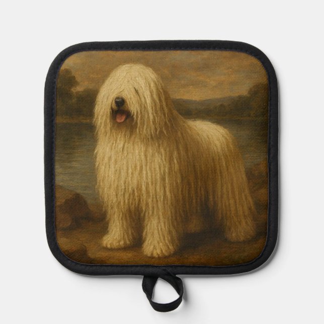 Komondor Topflappen (Vorderseite)