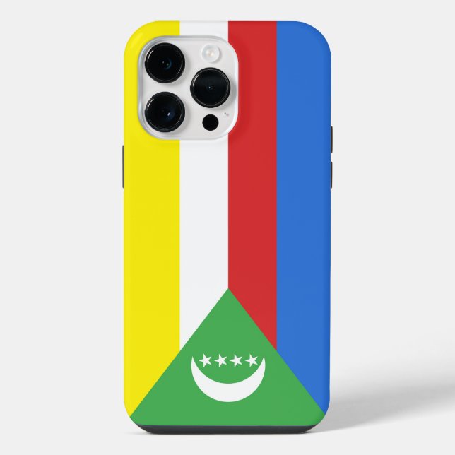 Komoren-Flagge iPhone 14 Pro Max Hülle (Rückseite)