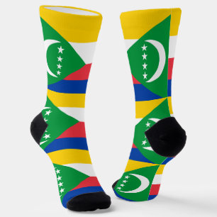 Komoren-Flagge Socken