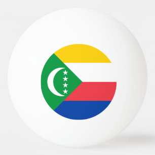 Komoren-Flagge Tischtennisball