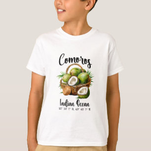 Komoren Kokosnuss Indischer Ozean Tropische Insel T-Shirt