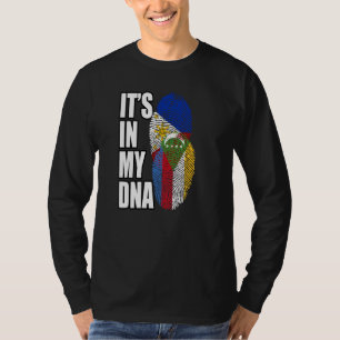 Komorisches und philippinisches Misch-DNA-Flagge-E T-Shirt