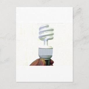 Kompakte Leuchtstofflampe Postkarte