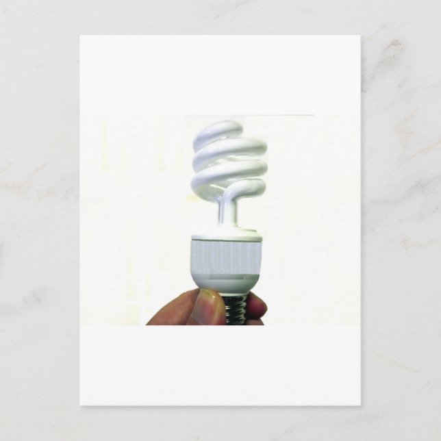 Kompakte Leuchtstofflampe Postkarte (Vorderseite)