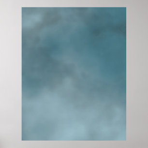 KOMPAKTER FOTO-HINTERGRUND - Dunkler nebliger Himm Poster