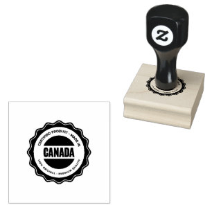 Kompaktes Kanada-Logo Premium-Pflaume-Tinten-Marke Gummistempel
