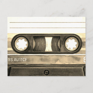 Kompaktkassettenband Alt Retro Vintage Feiertagspostkarte